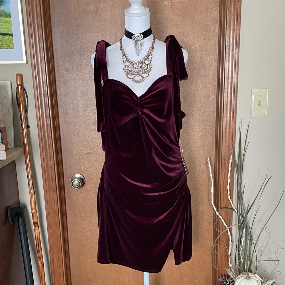 Mini Dress in Burgundy by Express